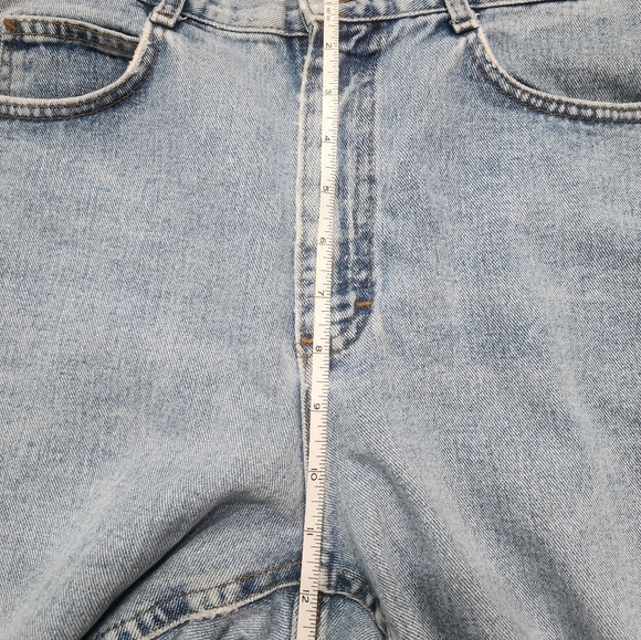 Vintage 90s Lee Women's 13M 32" Waist Cut Off Denim Mom Indie Jorts Shorts - Picture 9 of 10